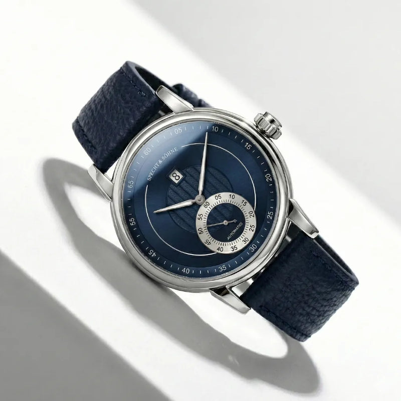 Relógio automático masculino Jump Hour Veridian Blue com complicação de hora saltante e calibre Seagull ST1721